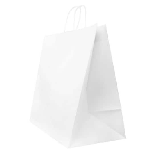 JAM Paper 16&#x22; White Kraft Gift Bags, 24ct.